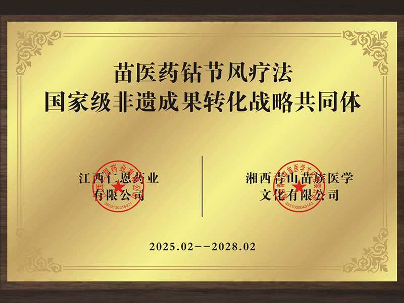苗医药钻节风疗法国家级非遗成果转化战略共同体
